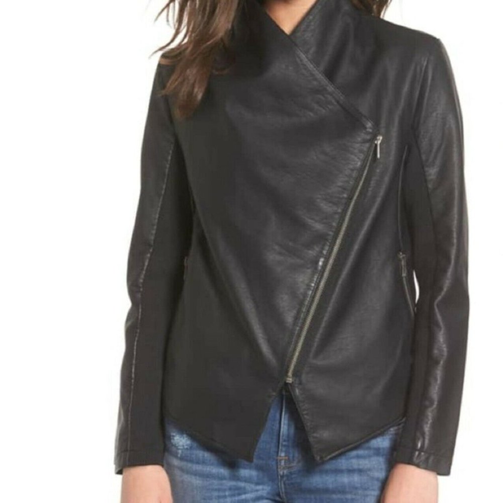 BB Dakota faux Leather Moto Jacket M